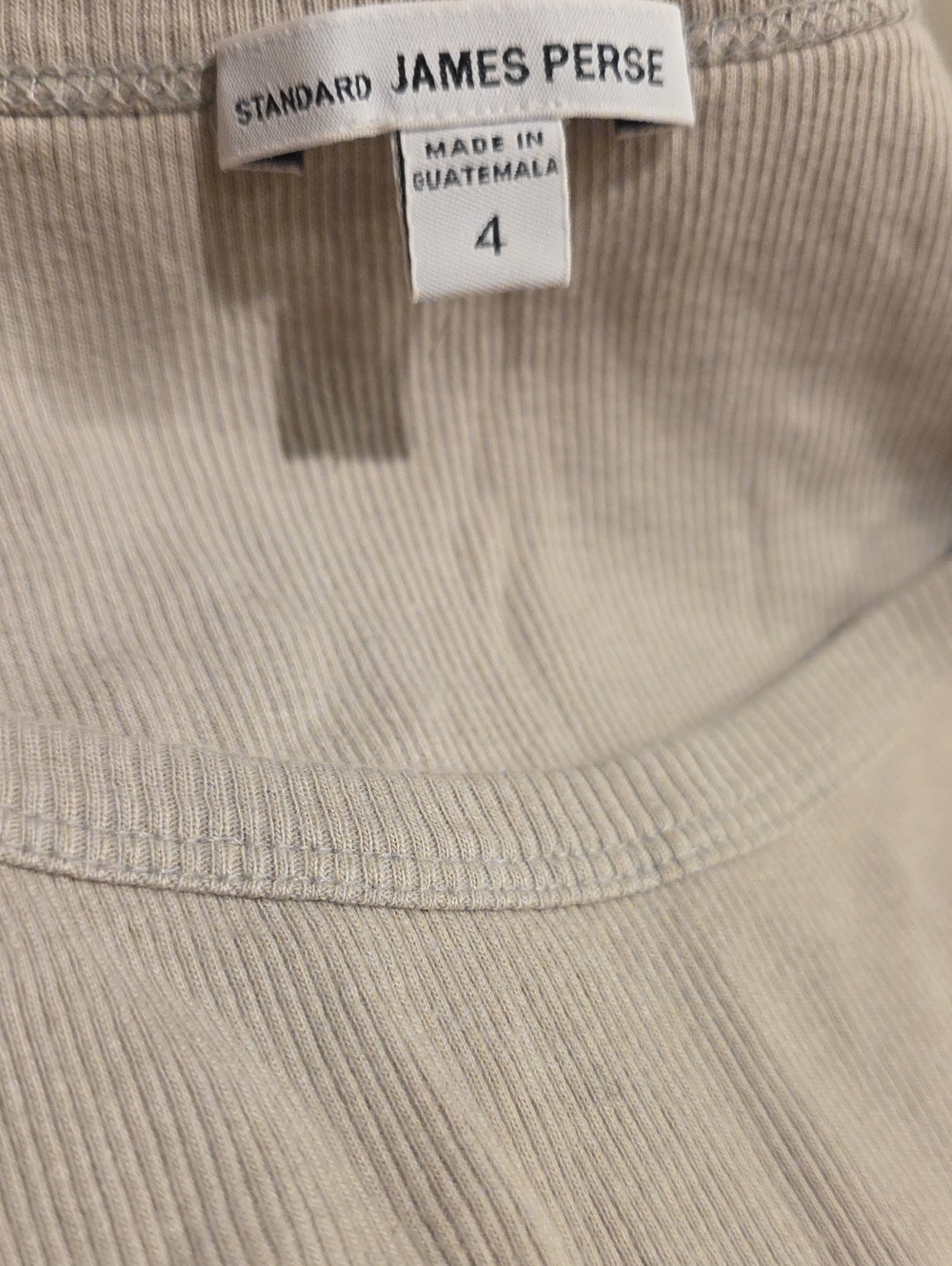 NEW JAMES PERSE | $95 Ribbed Tank - Picture 7 of 7